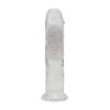 LED Vibrating Straight Cock - 15 cm - Transparent